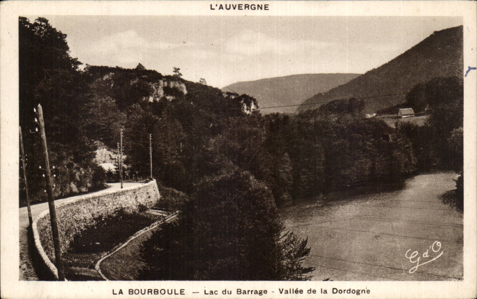 CPA Bourboule Lake of the stopping Valley of the Dordogne