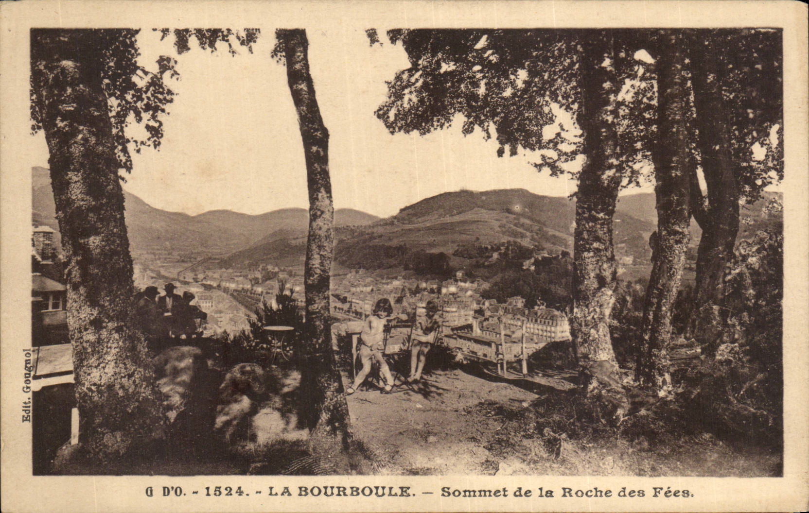 CPA Bourboule Summit of the rock of the Fairies