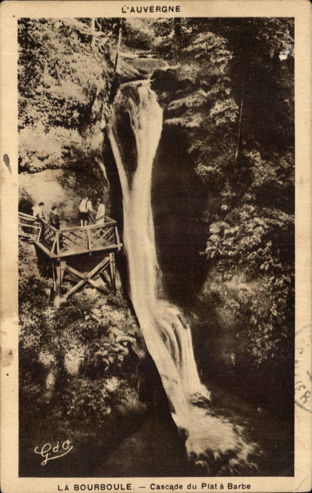 CPA Bourboule Cascade of the shaving mug