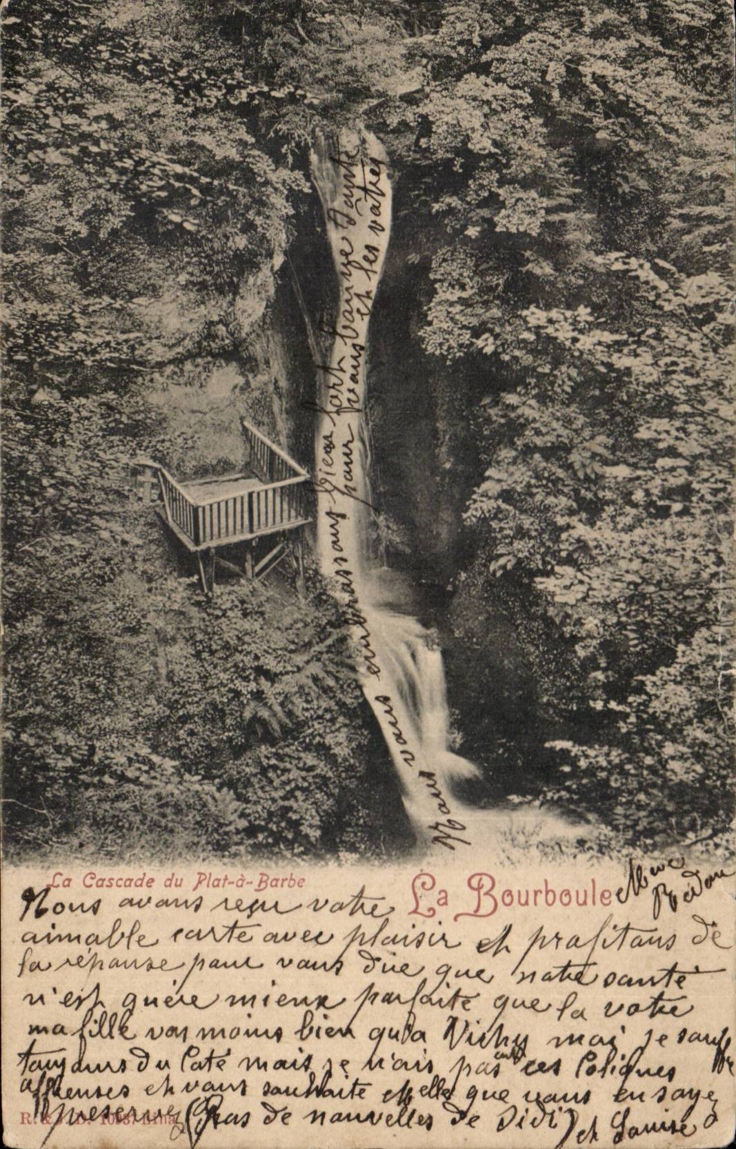 CPA Bourboule Cascade of the shaving mug