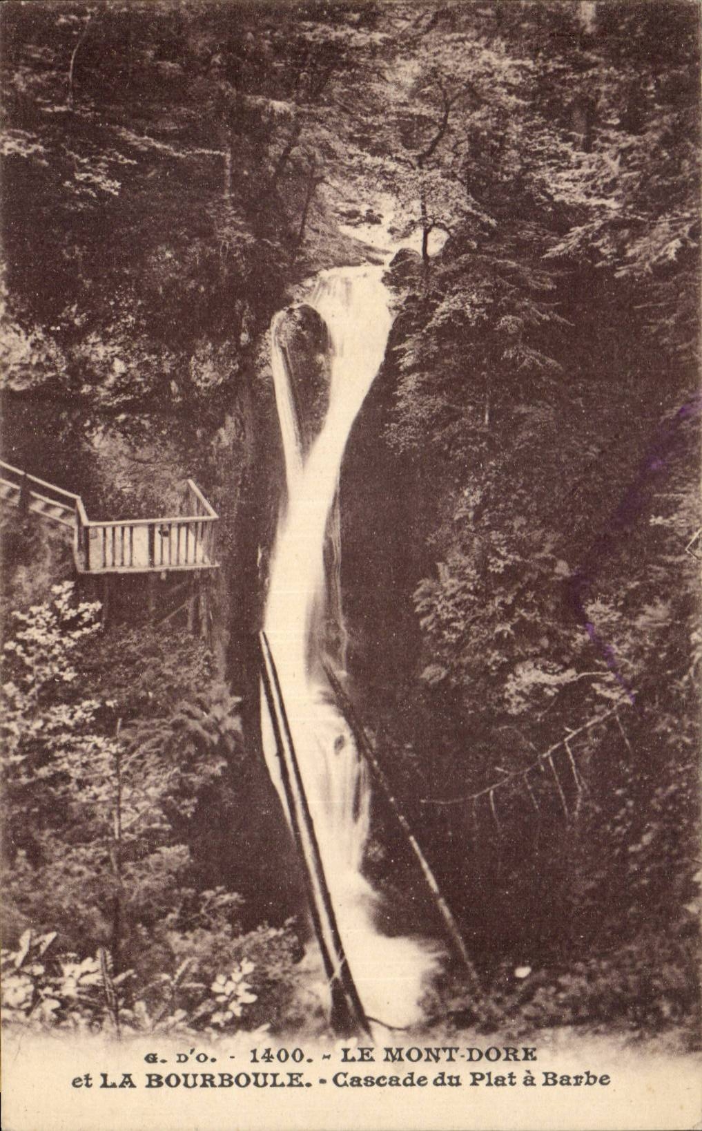 CPA Bourboule Cascade of the shaving mug