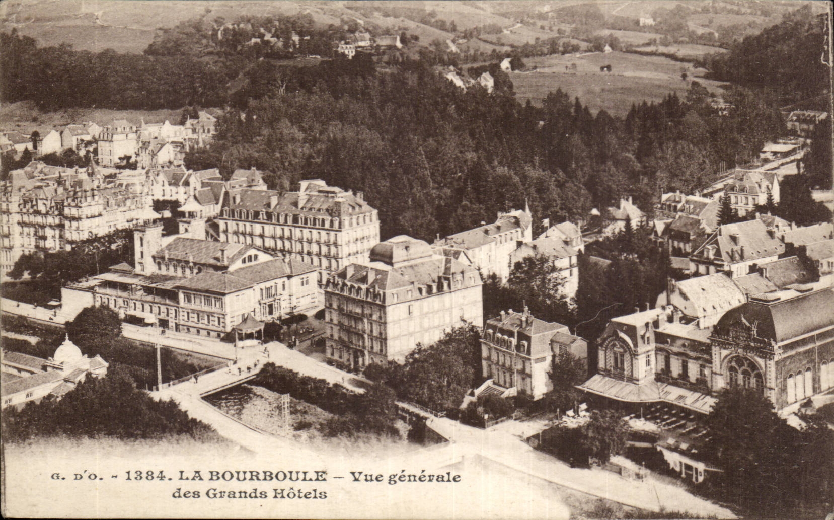 CPA Bourboule View of the large hotels