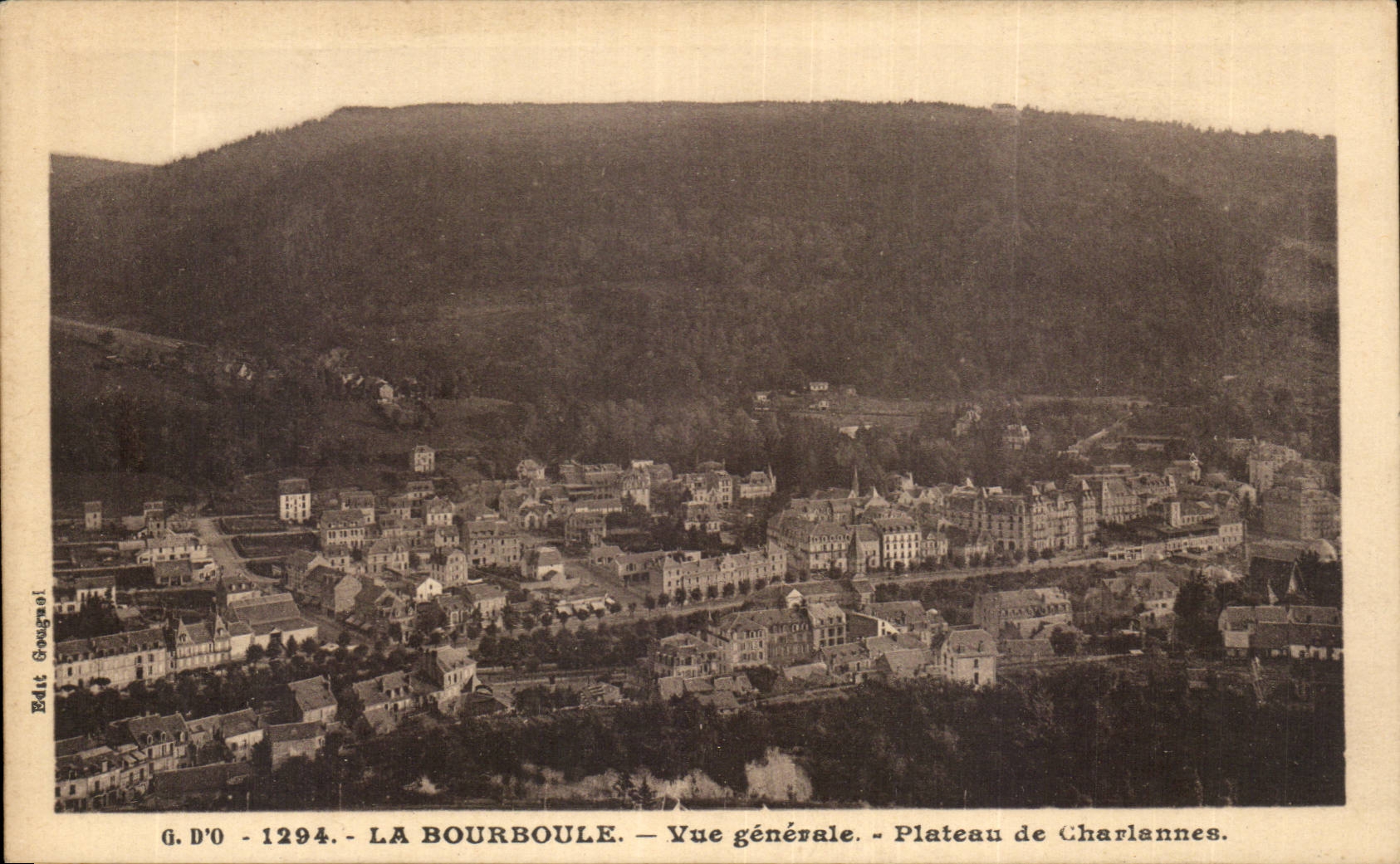 CPA Bourboule View plate and Charlannes