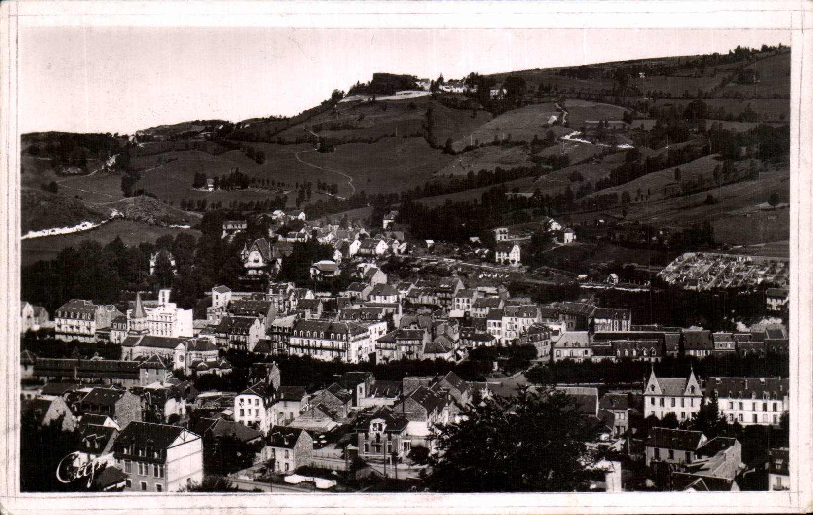 CPA Bourboule Ansicht in Richtung zu Murat Quaire