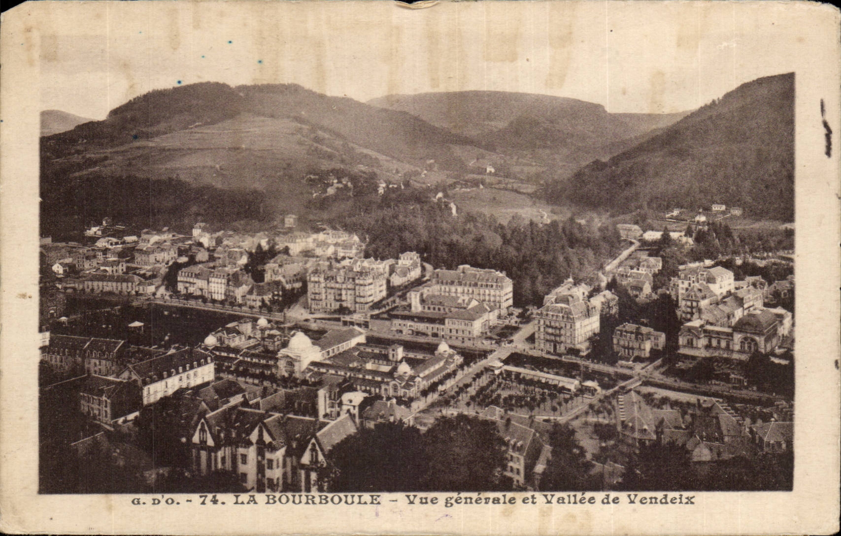 CPA Bourboule View and valley of Vendeix