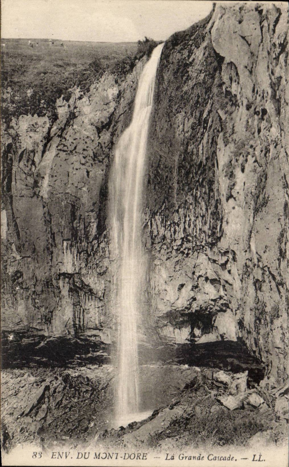 CPA Environs of the Mount Gilds the large cascade