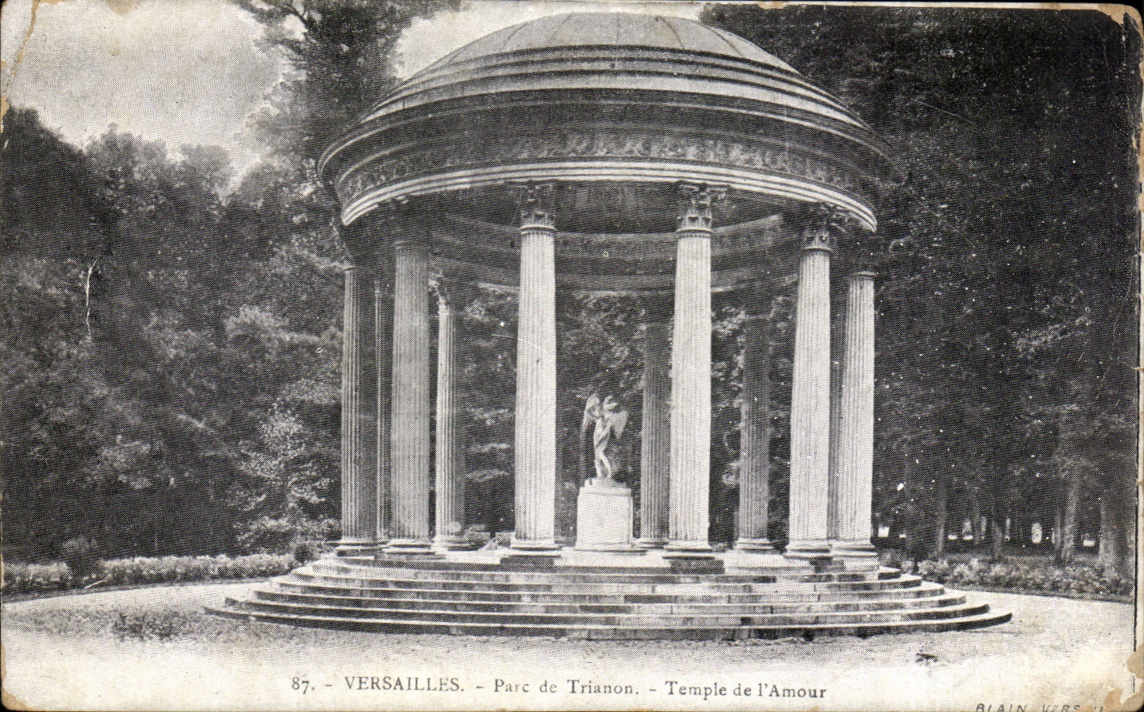 CPA Versailles Park of Trianon Temple of the love
