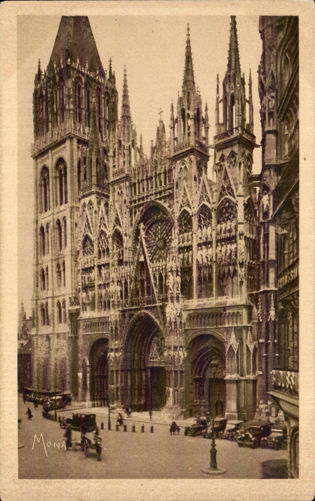CPA Rouen the city museum Notre Dame Cathedral