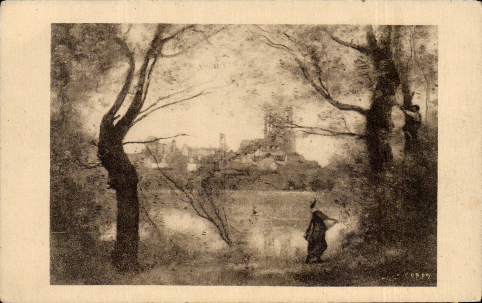 CPA Museum of Reims Mantes La Jolie by Corot