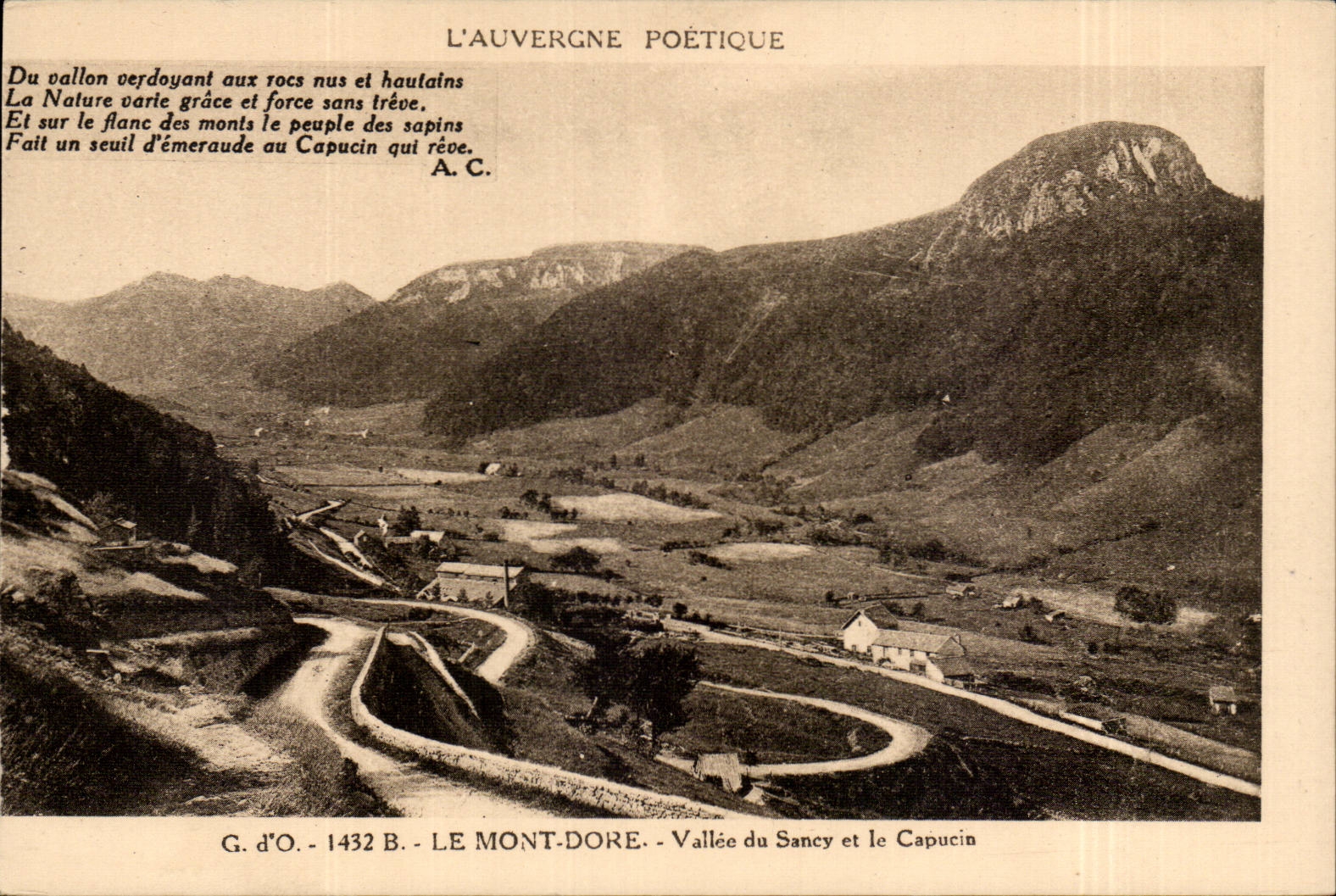 CPA the Mount Gilds Valley of Sancy and the Capuchin