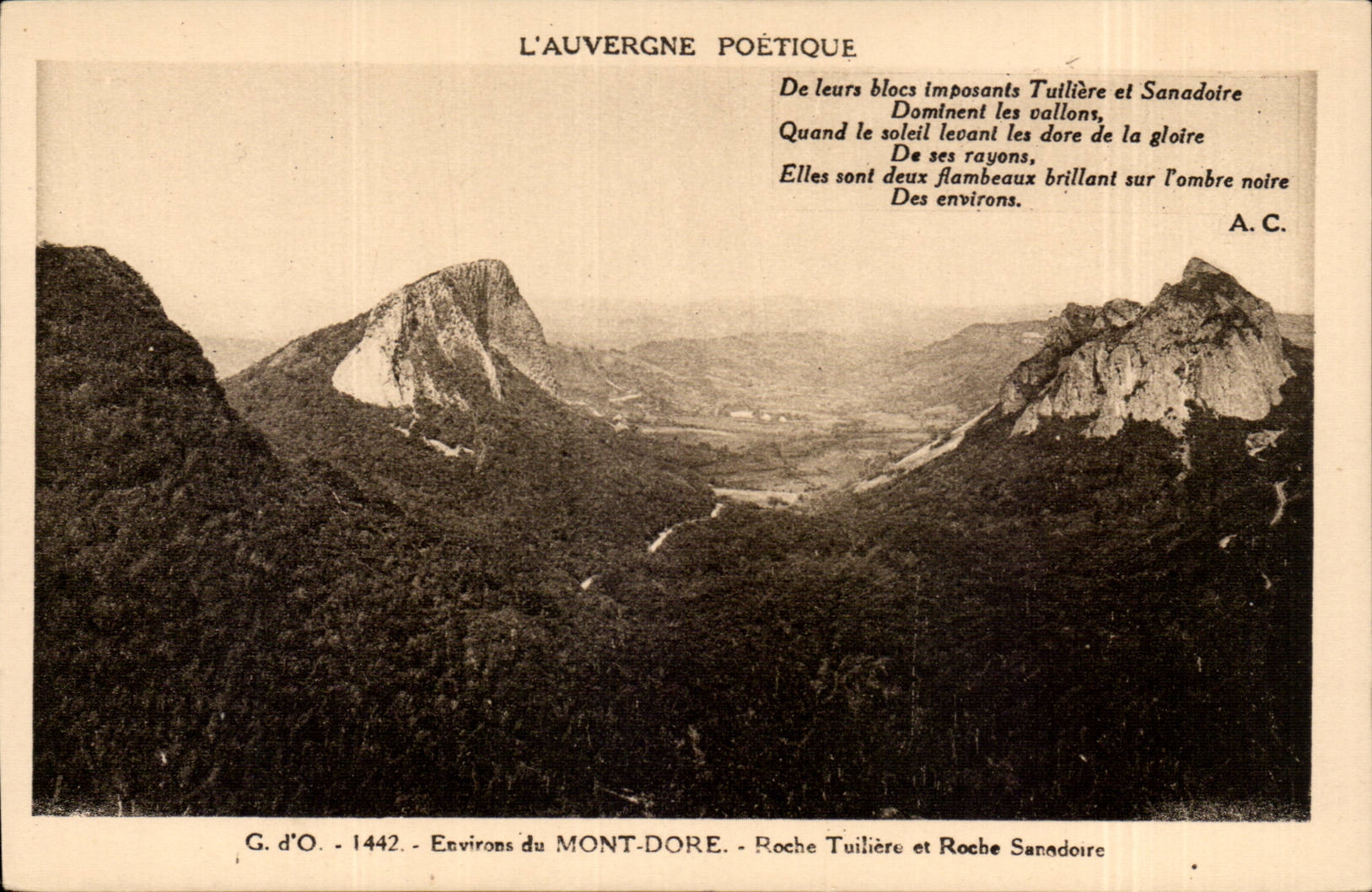 CPA Environs of the Mount Gilds Tuliere Rock and rock sanadoire