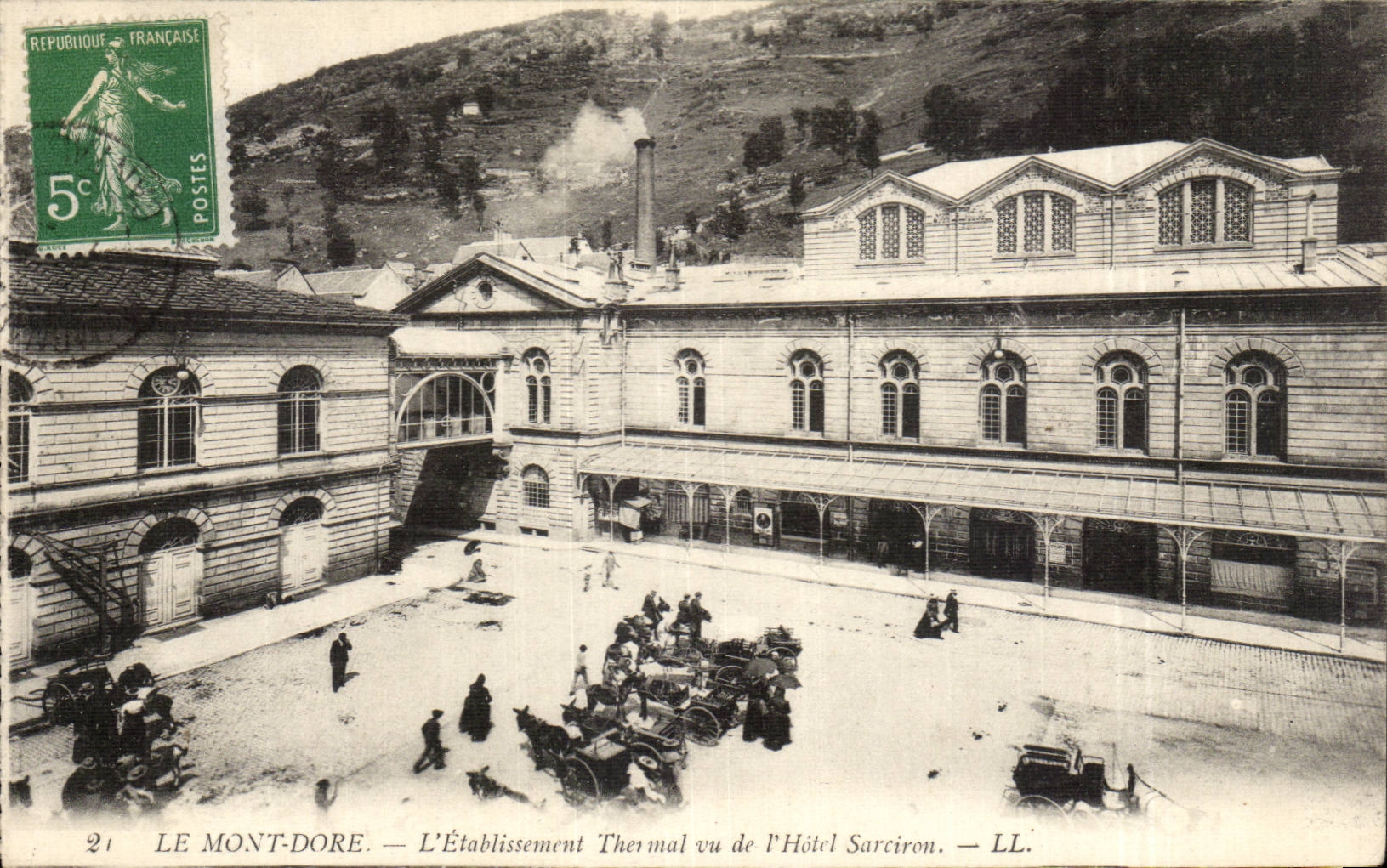 CPA the Mount Gilds Hydropathic establishment seen of the Sarciron hotel