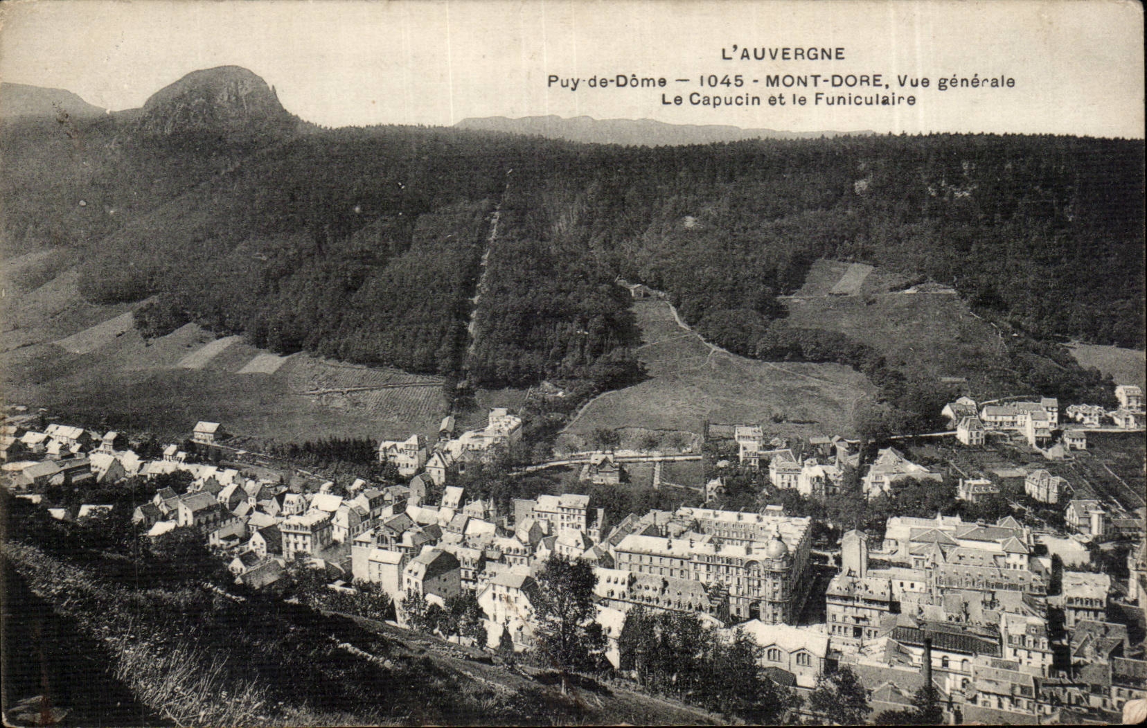 CPA the Mount View Gilds the Capuchin and the funicular