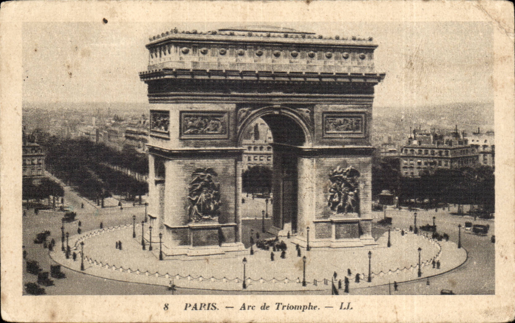 Paris - 8 - Arc de Triomphe of Etoile - CPA