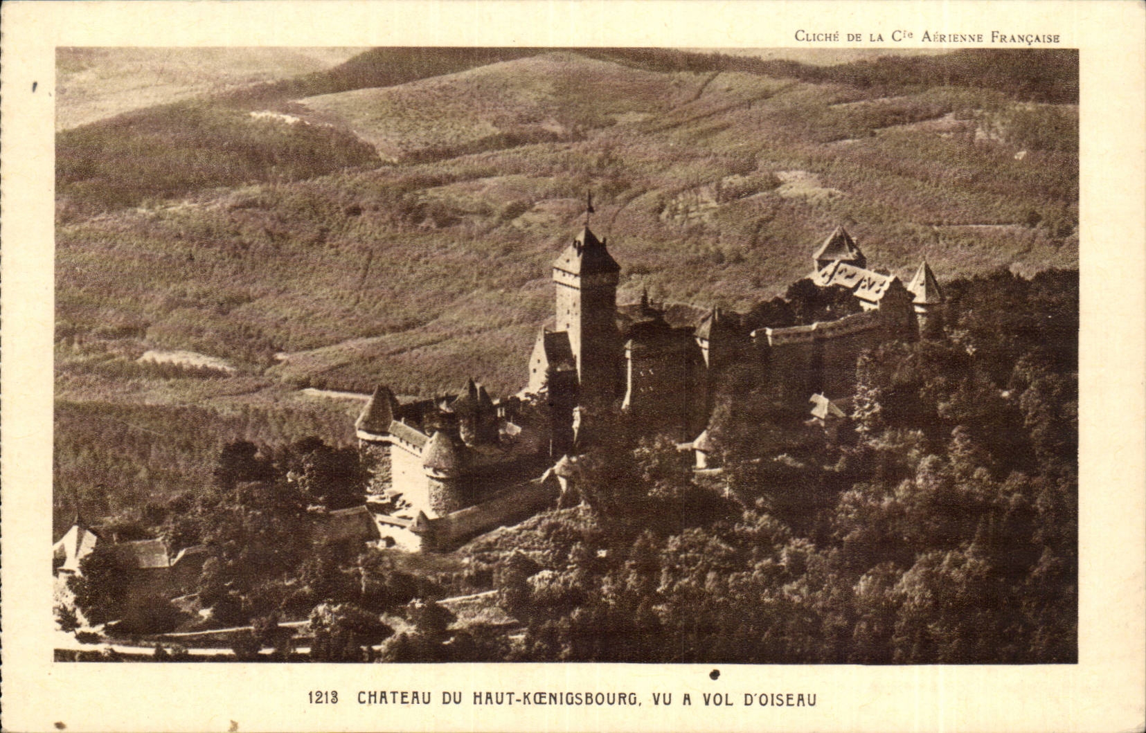 High Koenigsbourg - Considering as the crow flies - CPA