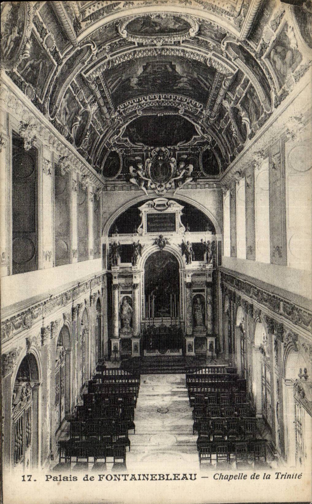 Palate of Fontainebleau - Vault of the Trinity - CPA