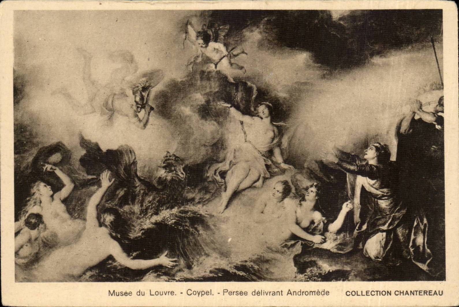 Paris - 1 - Louvre - Coypel - Persee delivrant Andromede - CPA 