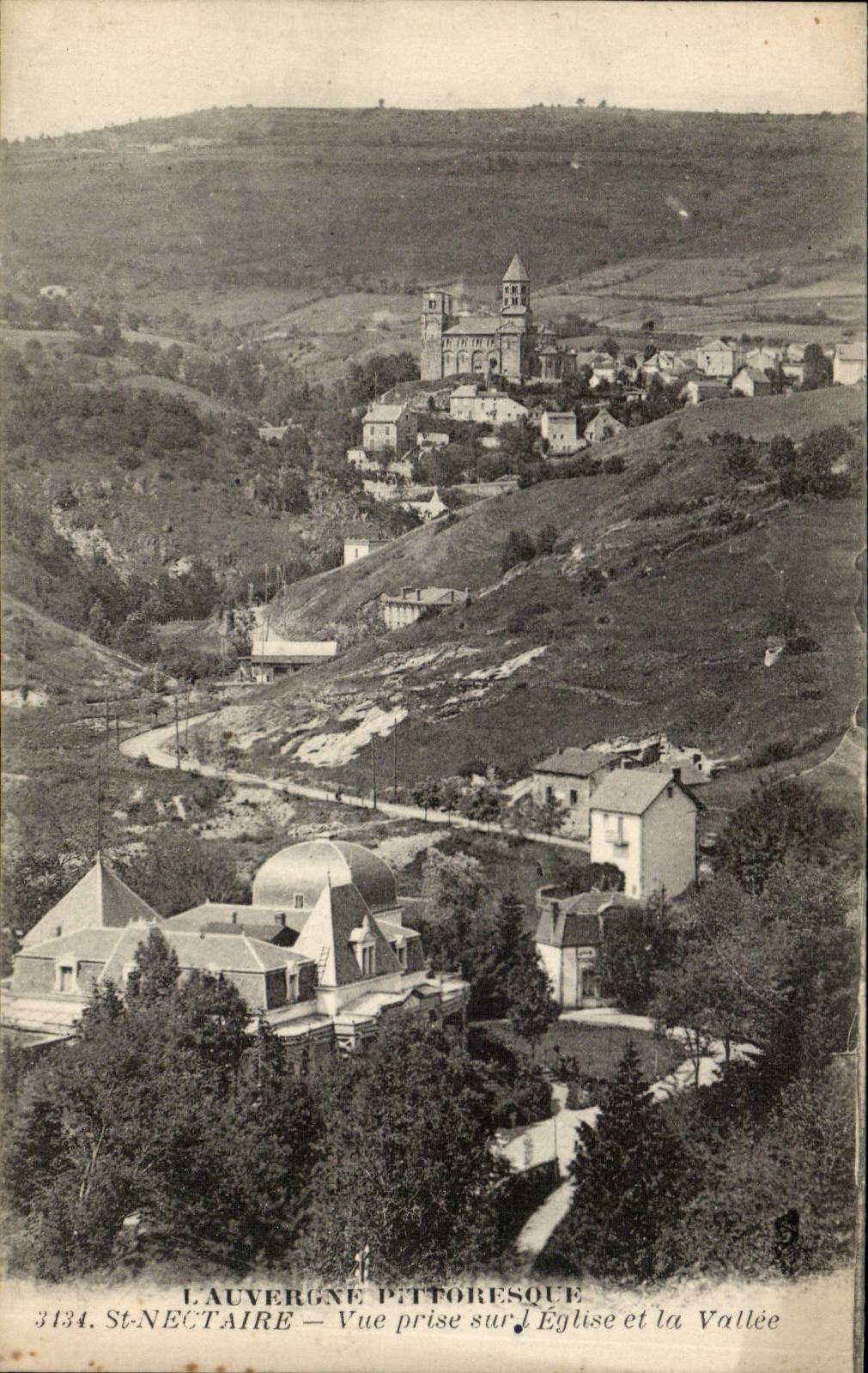 Saint Nectary - Seen from on Church CPA
