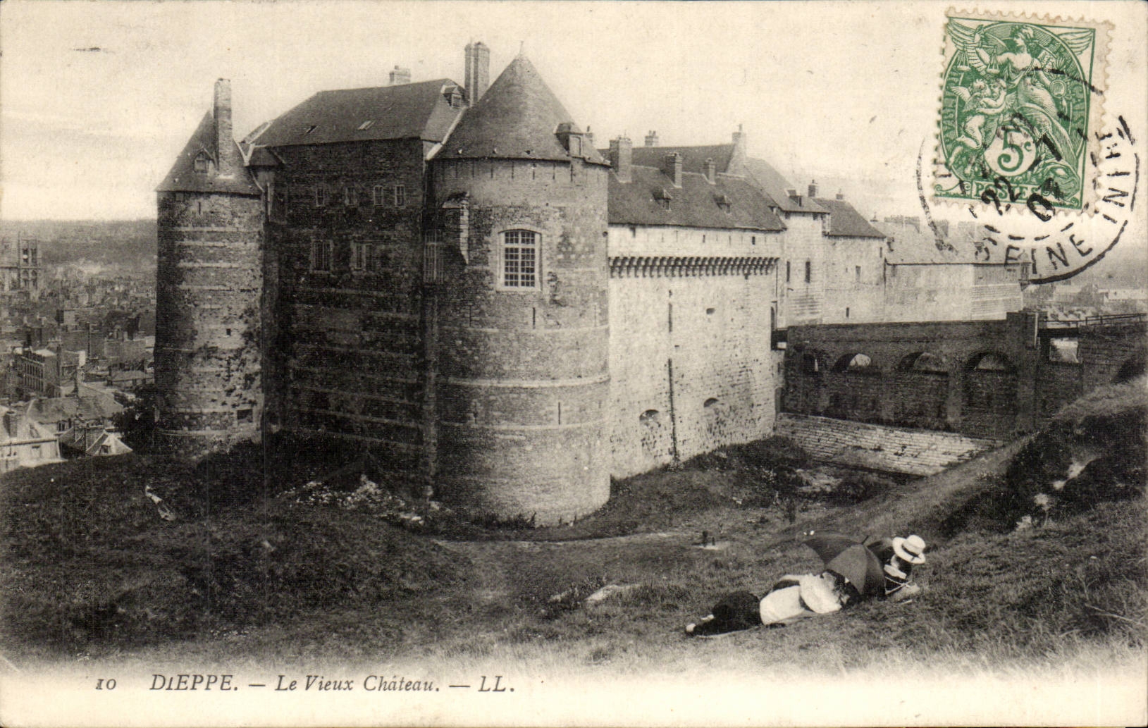 Dieppe - Old Castle CPA