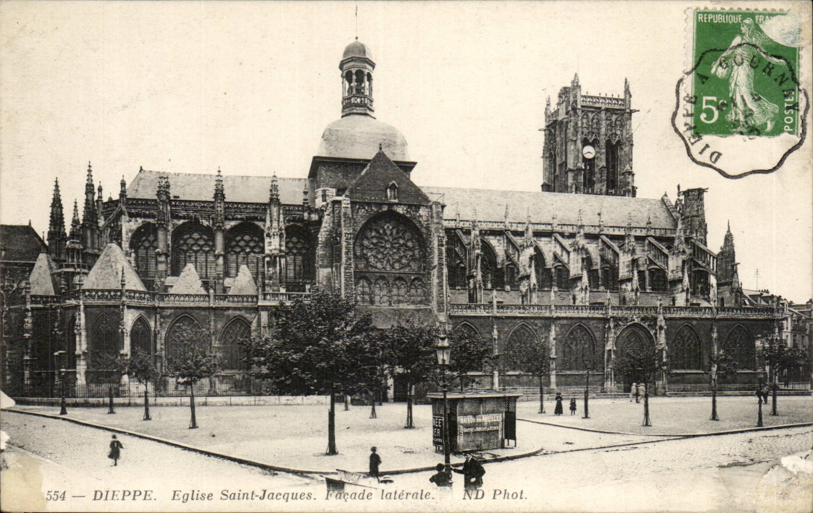 Dieppe - Church Saint Jacques CPA
