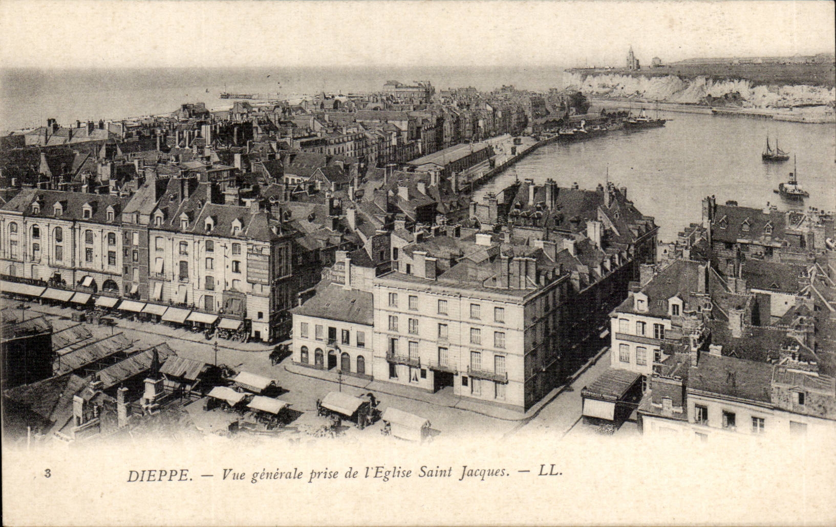 Dieppe - View taken Church Saint Jacques CPA