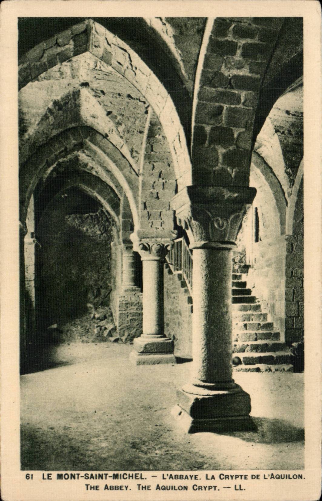 Mont Saint Michel - the Abbey - the CPA