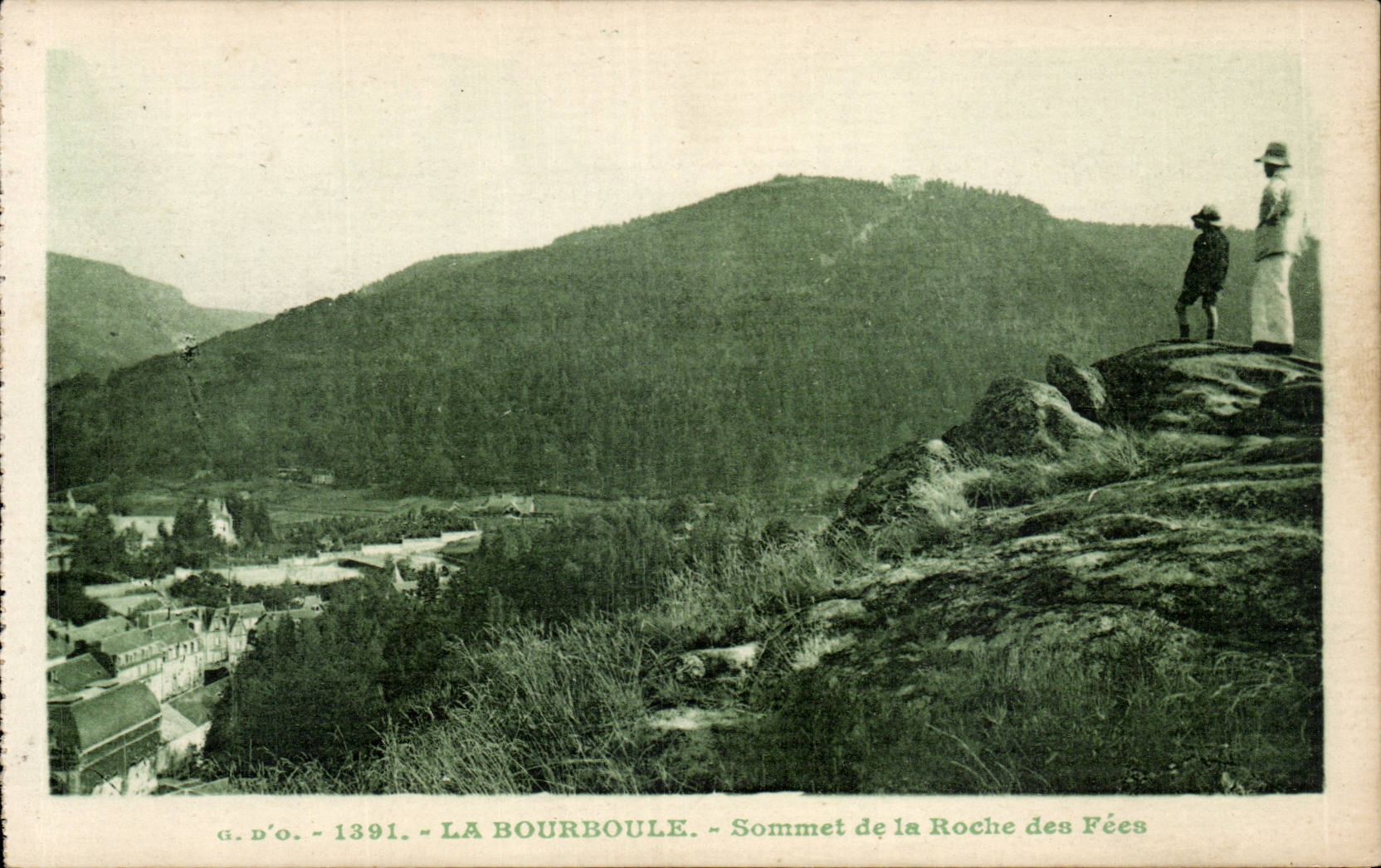 Bourboule - Summit of the Rock of the Fairies - CPA