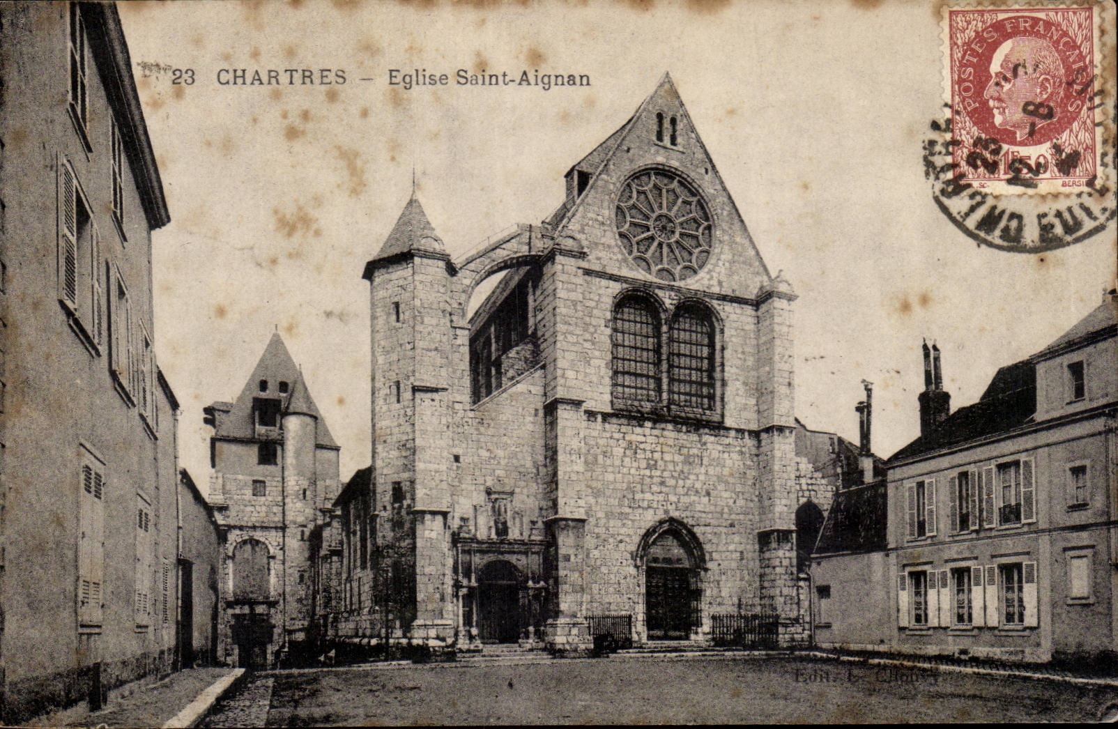 Chartres - Church Saint Aignan - CPA