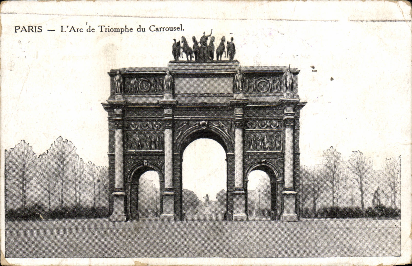 Paris - 1 - L'Arc de Triomphe du Carrousel - CPA 