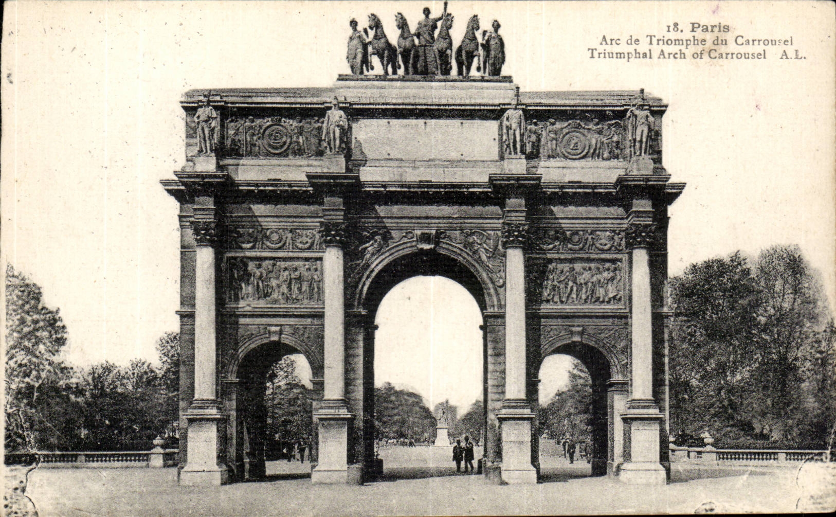 Paris - 1 - L'Arc de Triomphe du Carrousel - CPA 