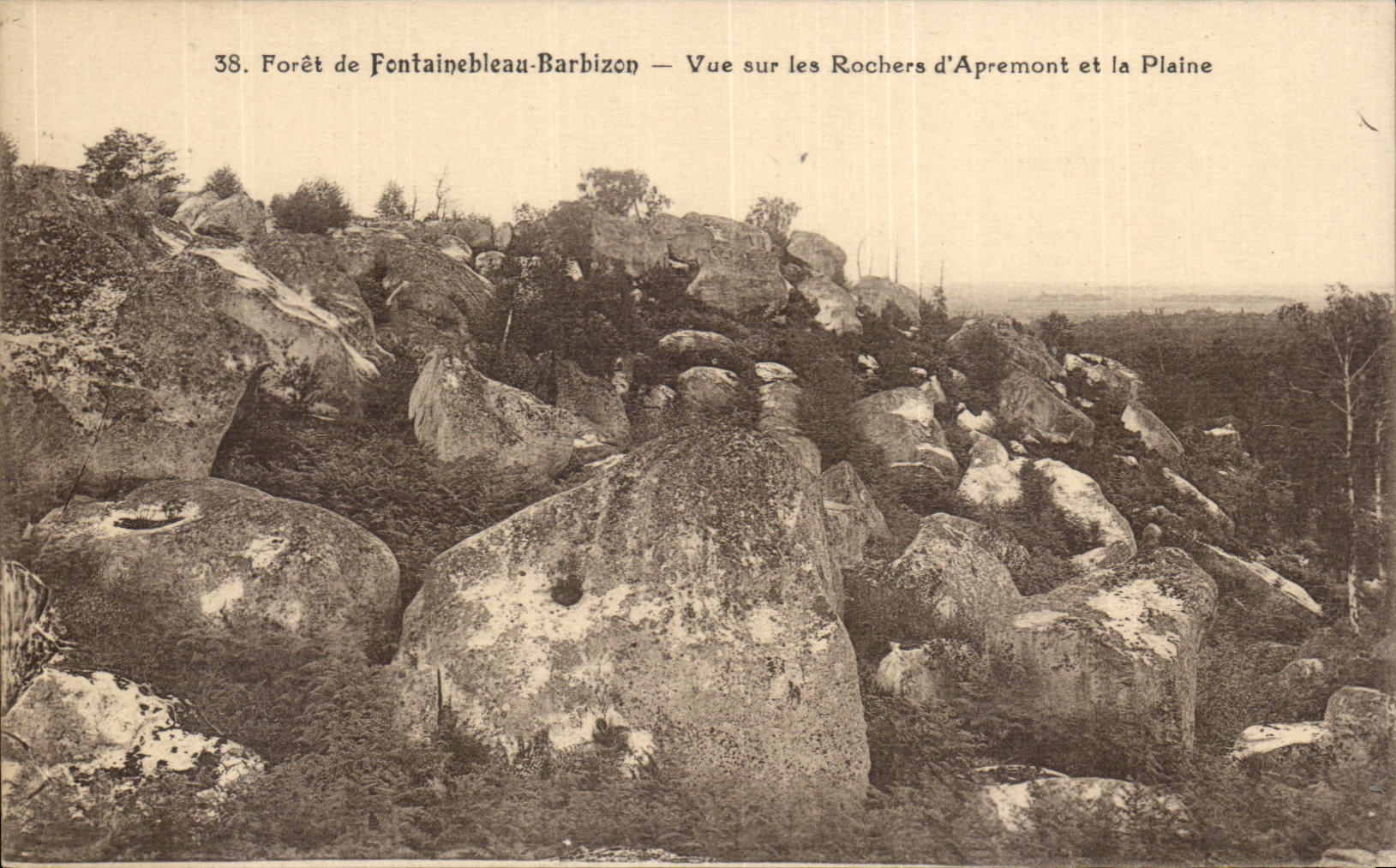 Drill of Fontainebleau - Barbizon - Sight on the Rocks of Apremont - CPA