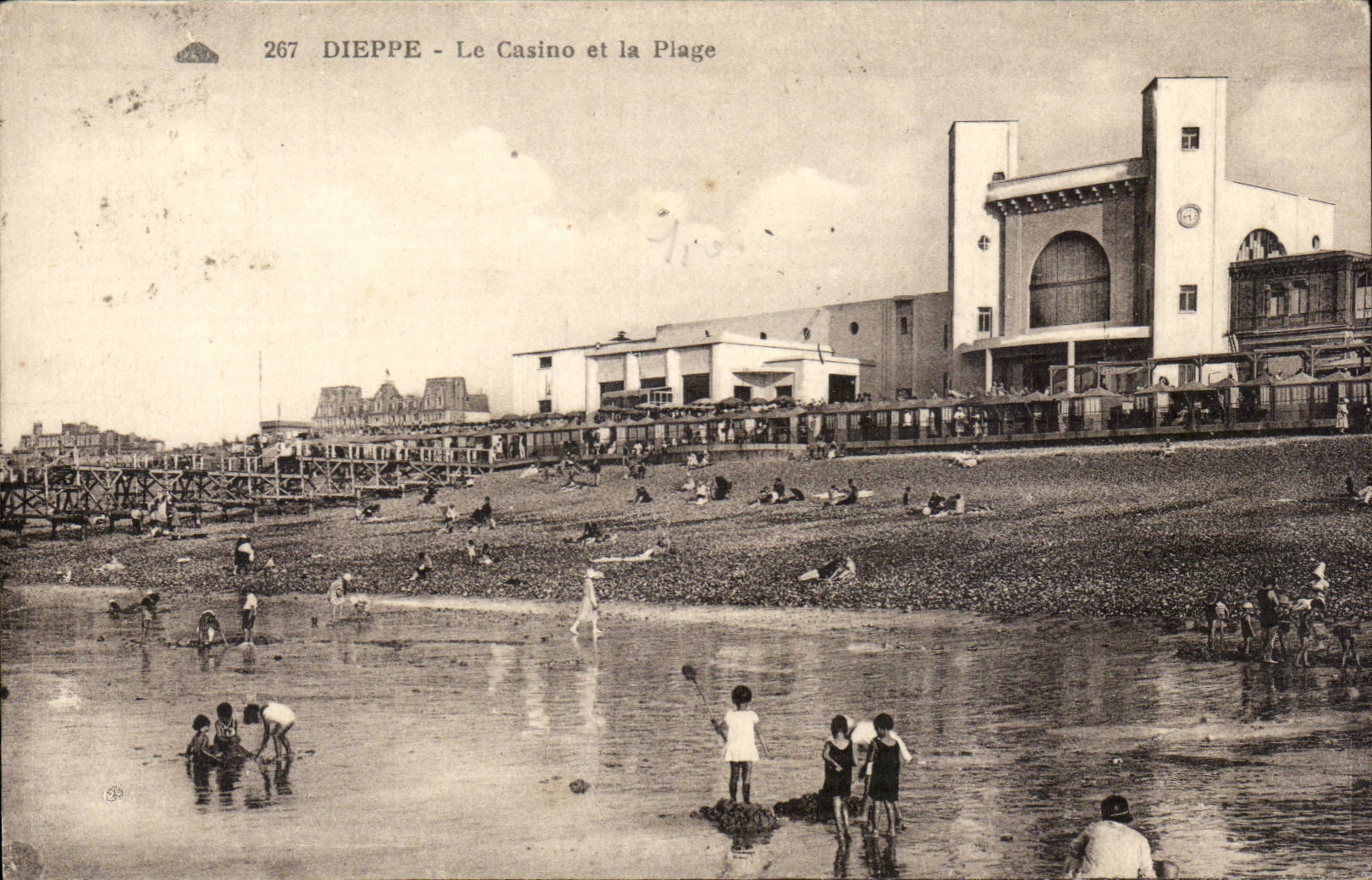 CPA Dieppe the casino and the beach