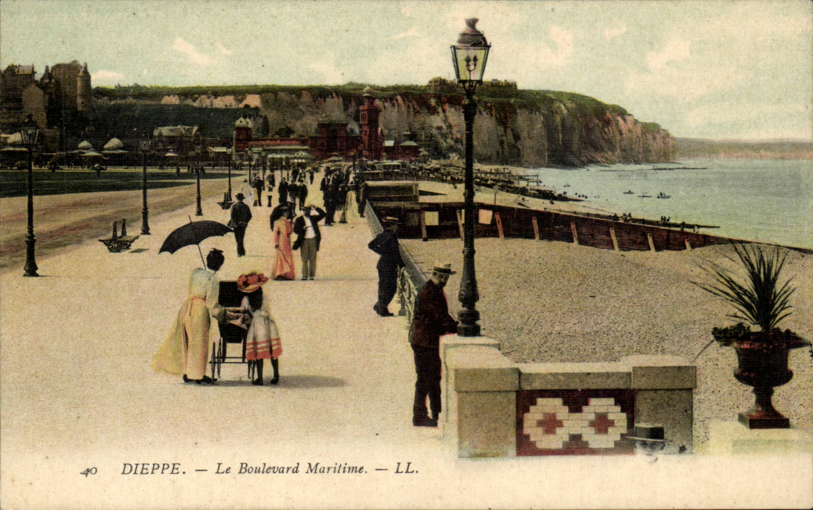 CPA Dieppe the maritime boulevard