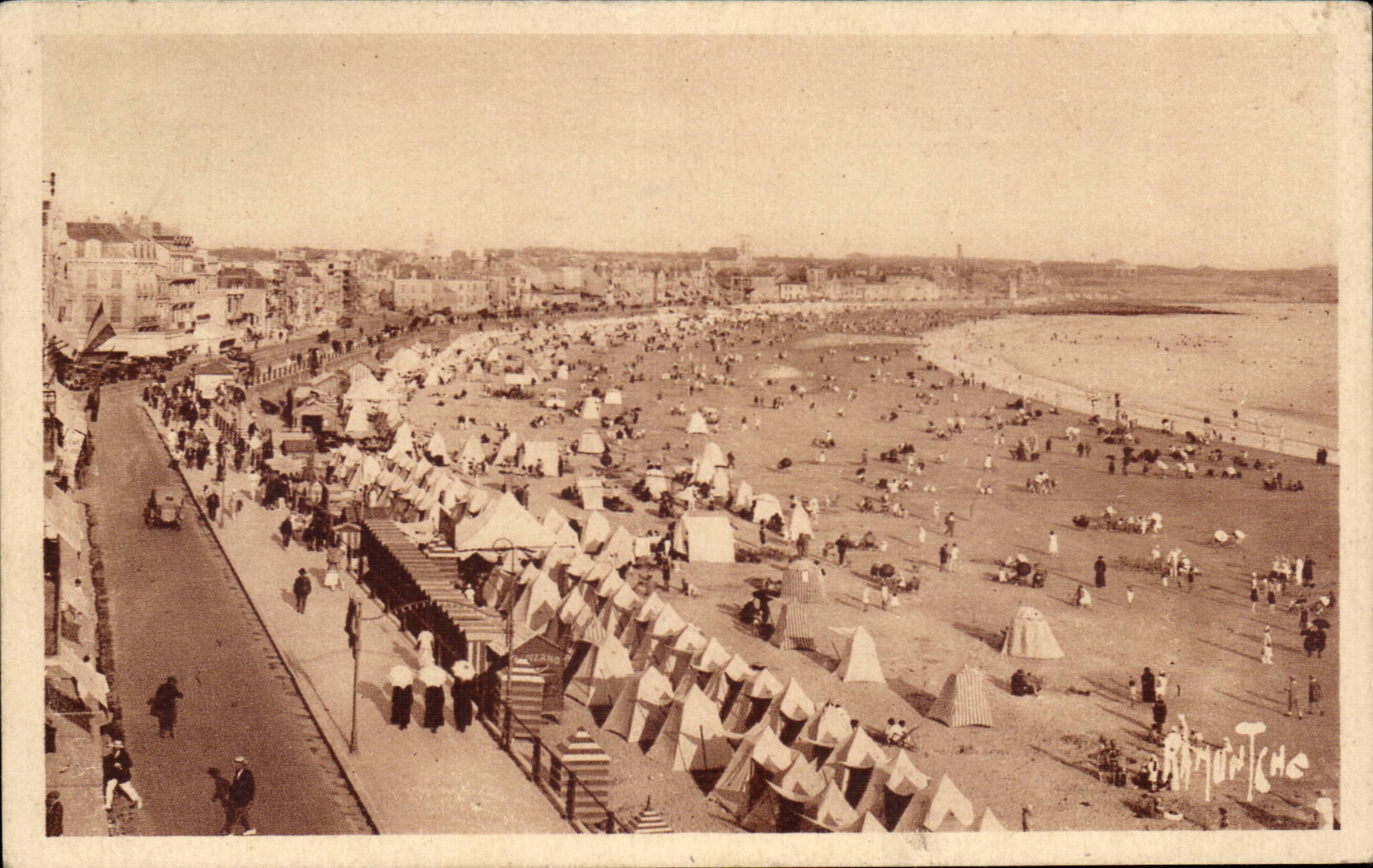 CPA Strand der Sande von olonne