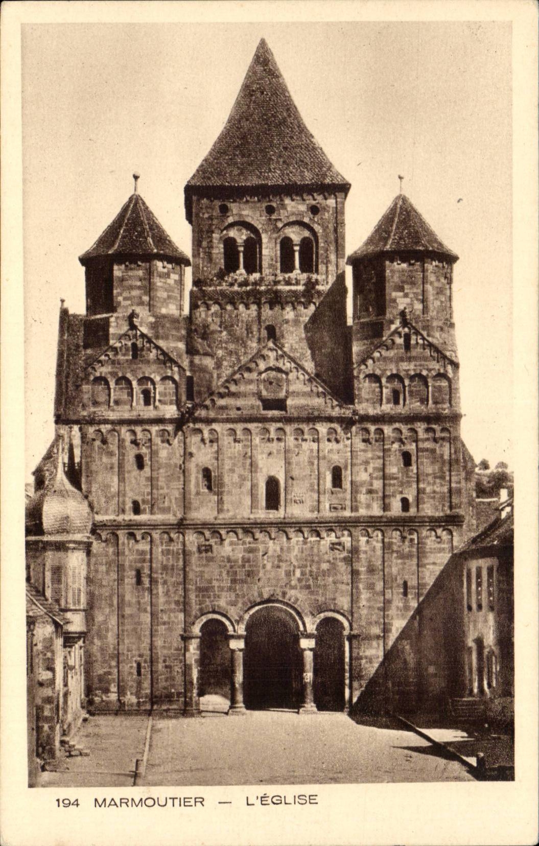 CPA Marmoutier the church