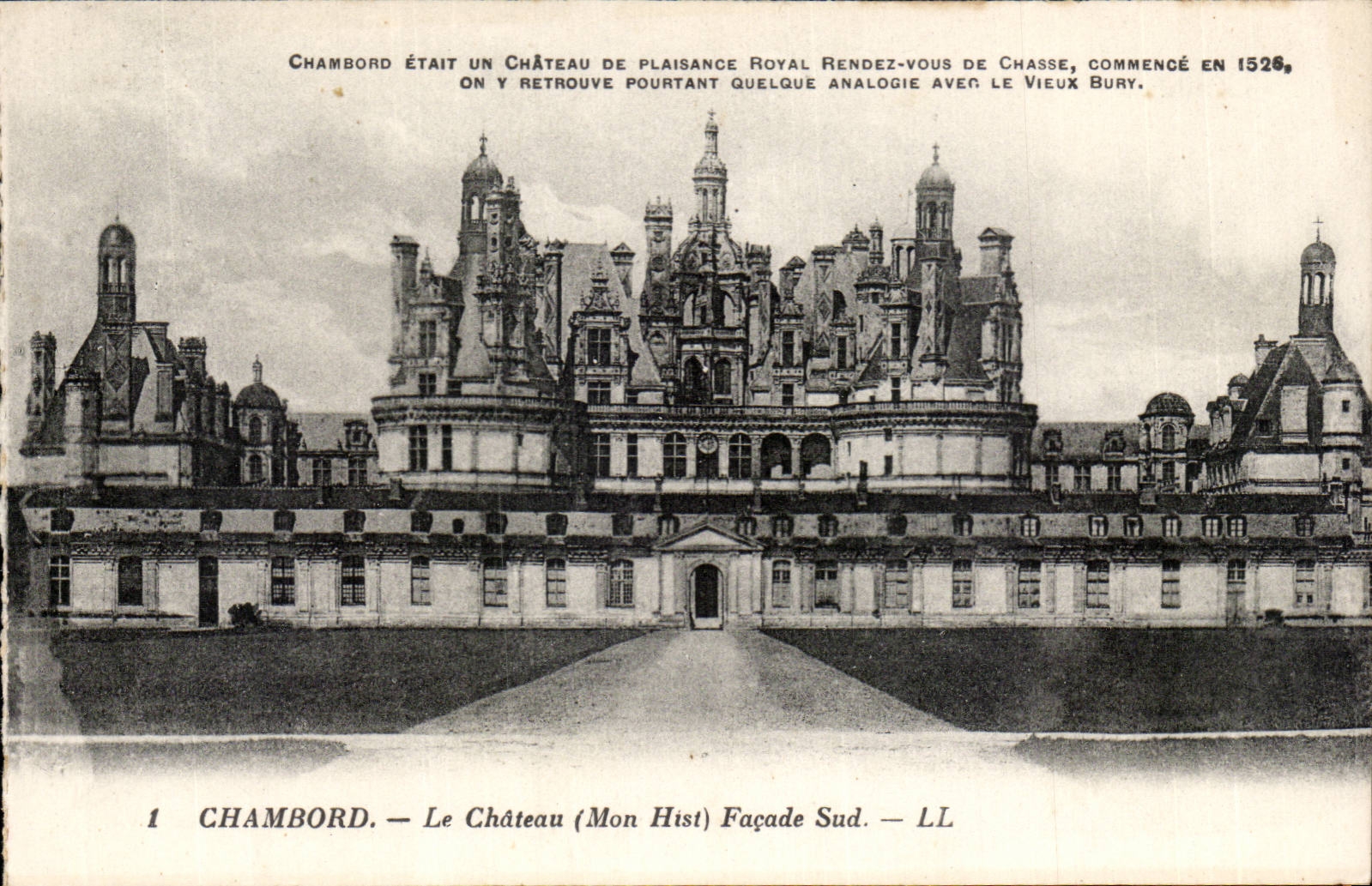 CPA Chambord Le chateau Facade Sud