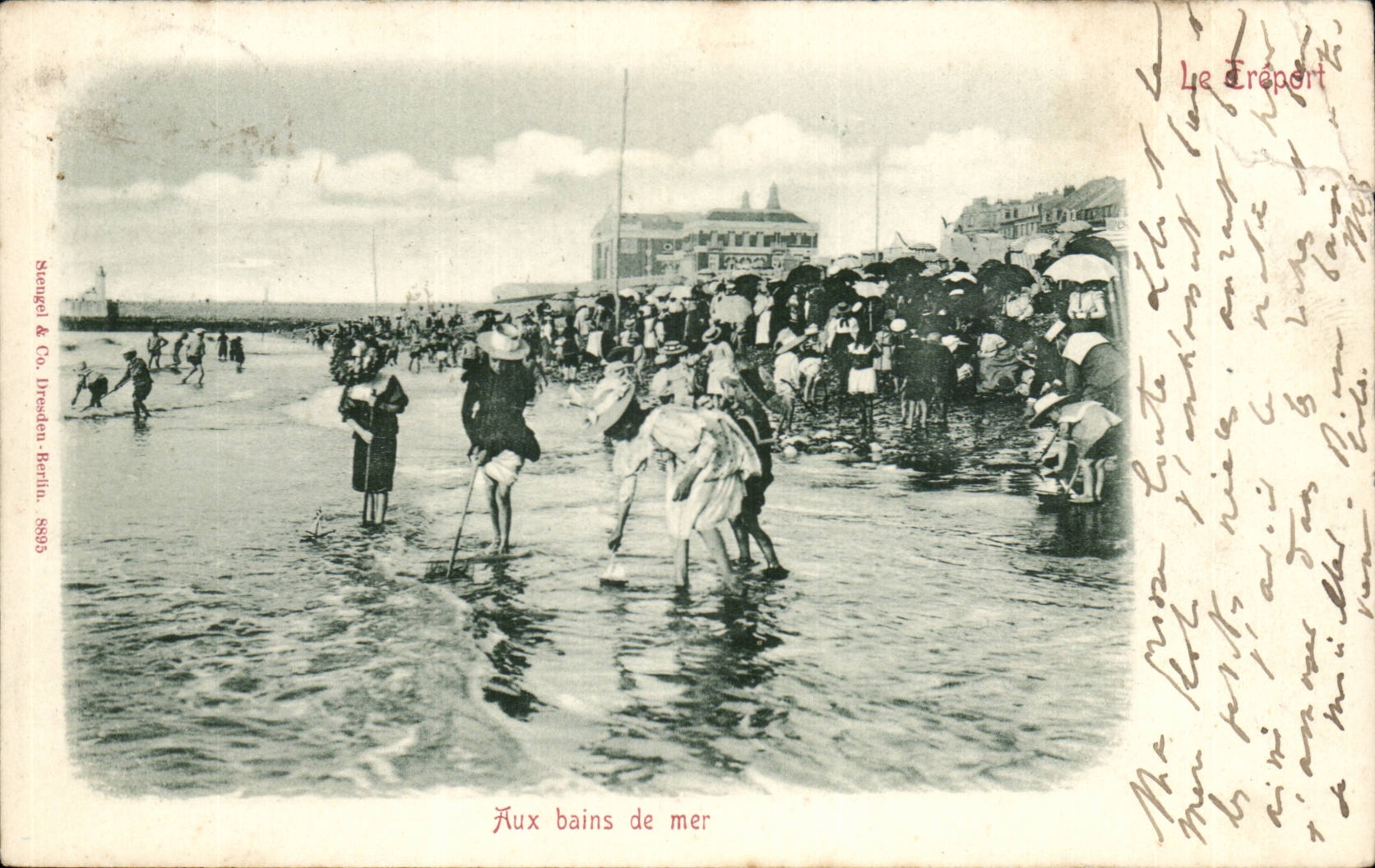 CPA Treport mit den Meerbathings