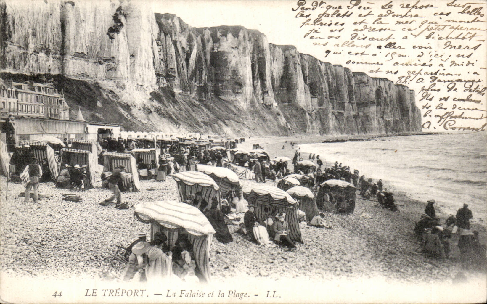 CPA Treport die Klippe und der Strand