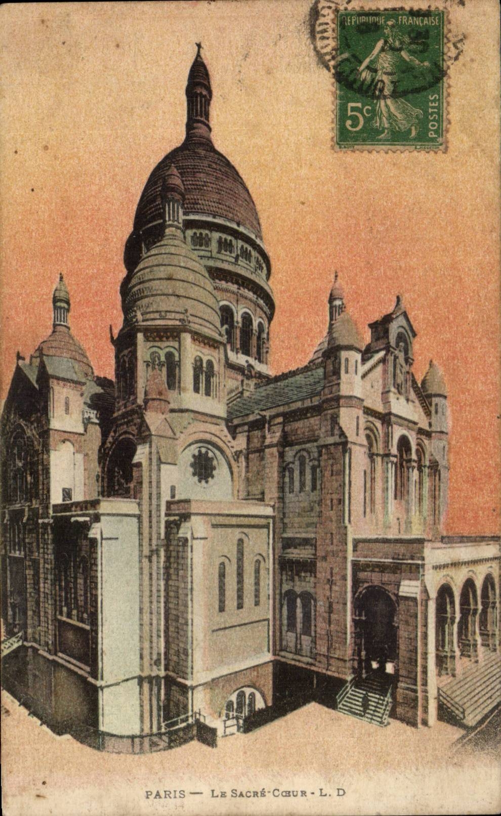 CPA Paris Sacre Coeur Montmartre 