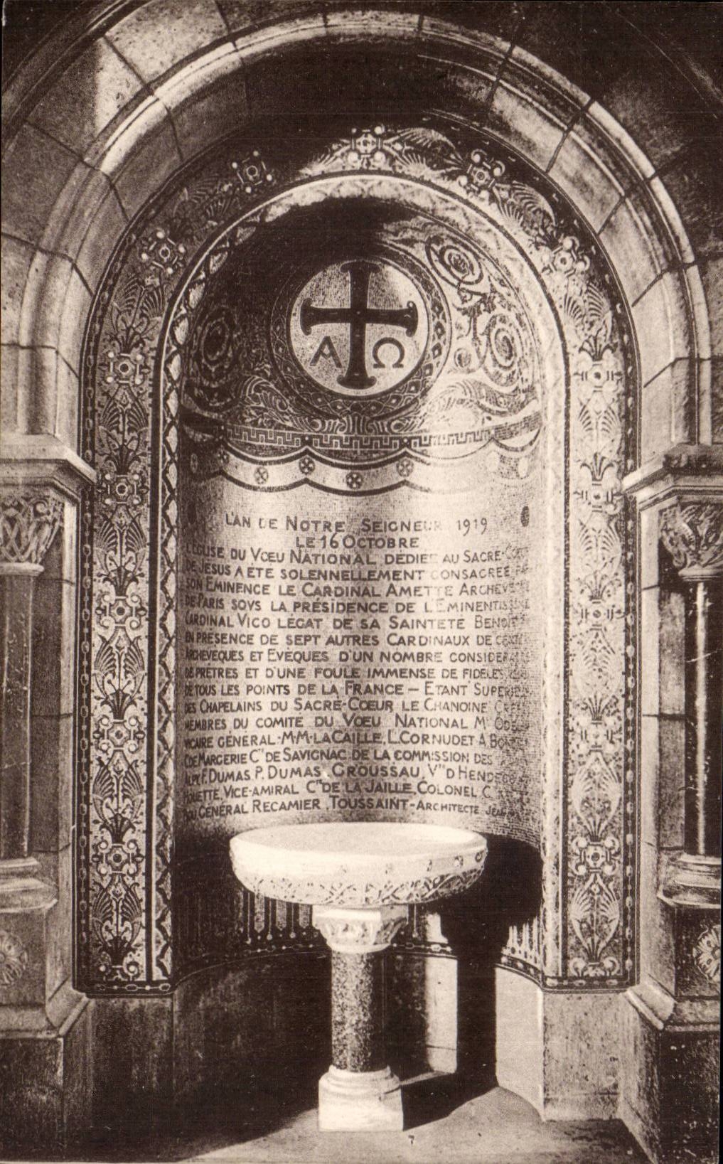 CPA Paris Sacre Coeur Montmartre Benitier