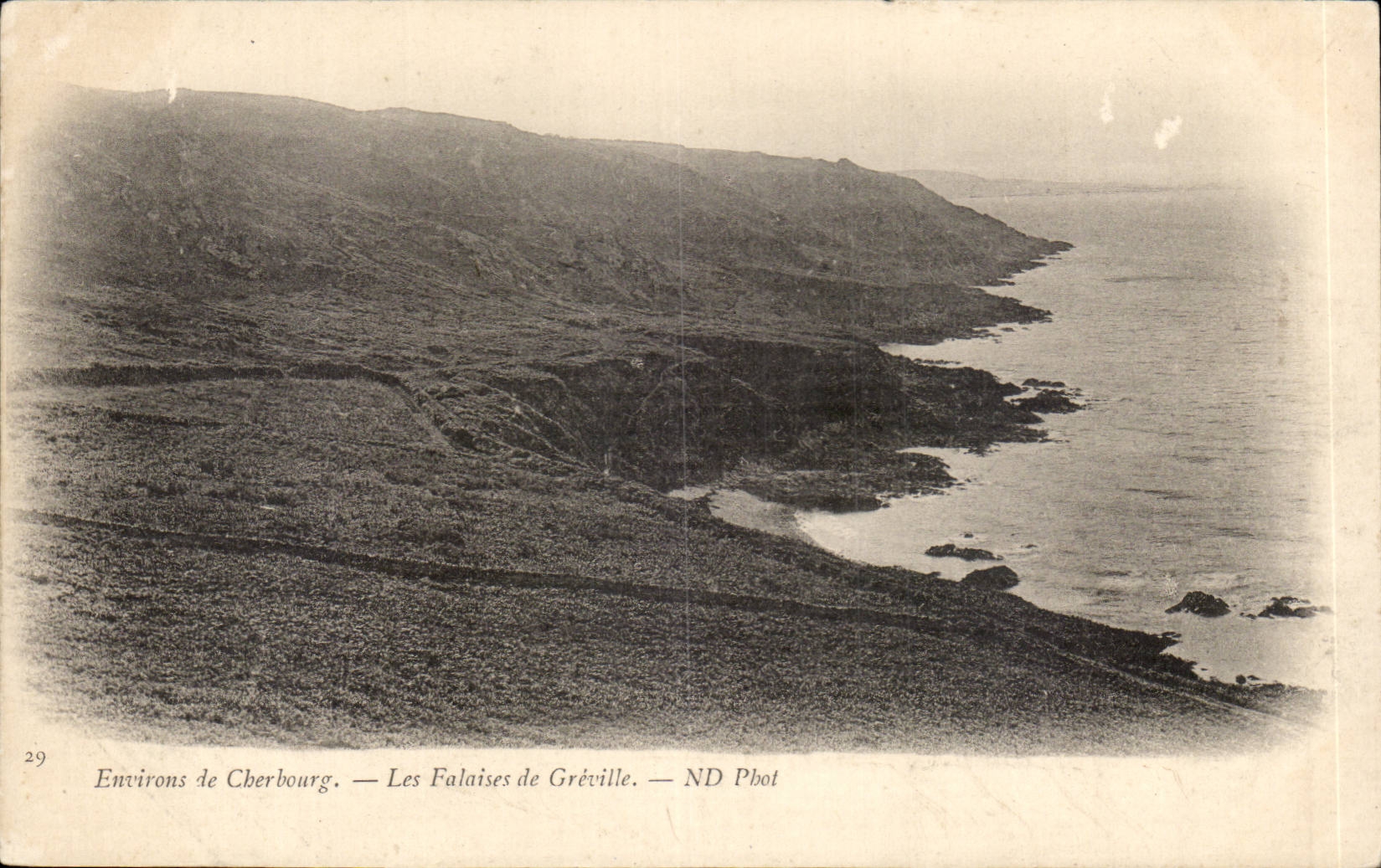CPA Surroundings of Cherbourg cliffs of Greville