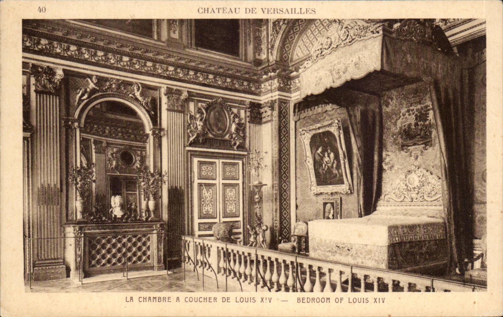 CPA Versailles the room has to sleep of Louis XIV