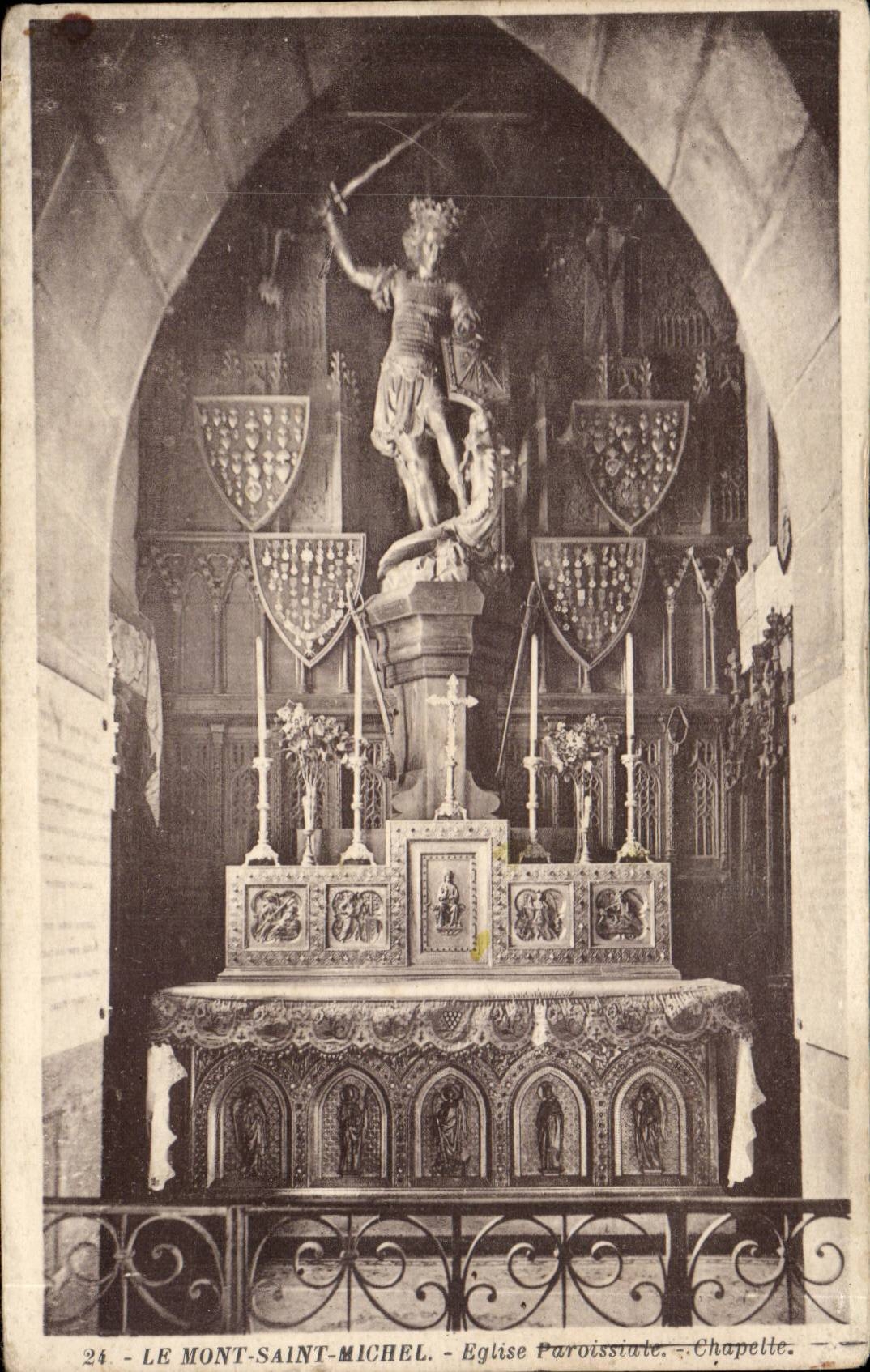 CPA Mont Saint Michel Parish church Vault