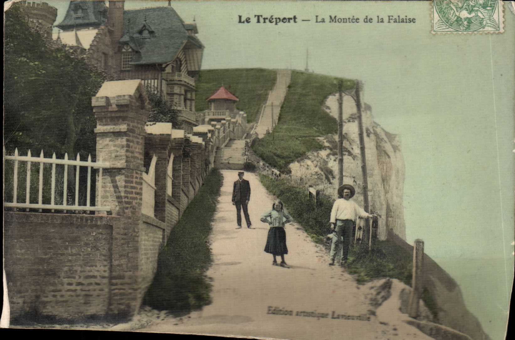 CPA Treport Aufstieg der Klippe