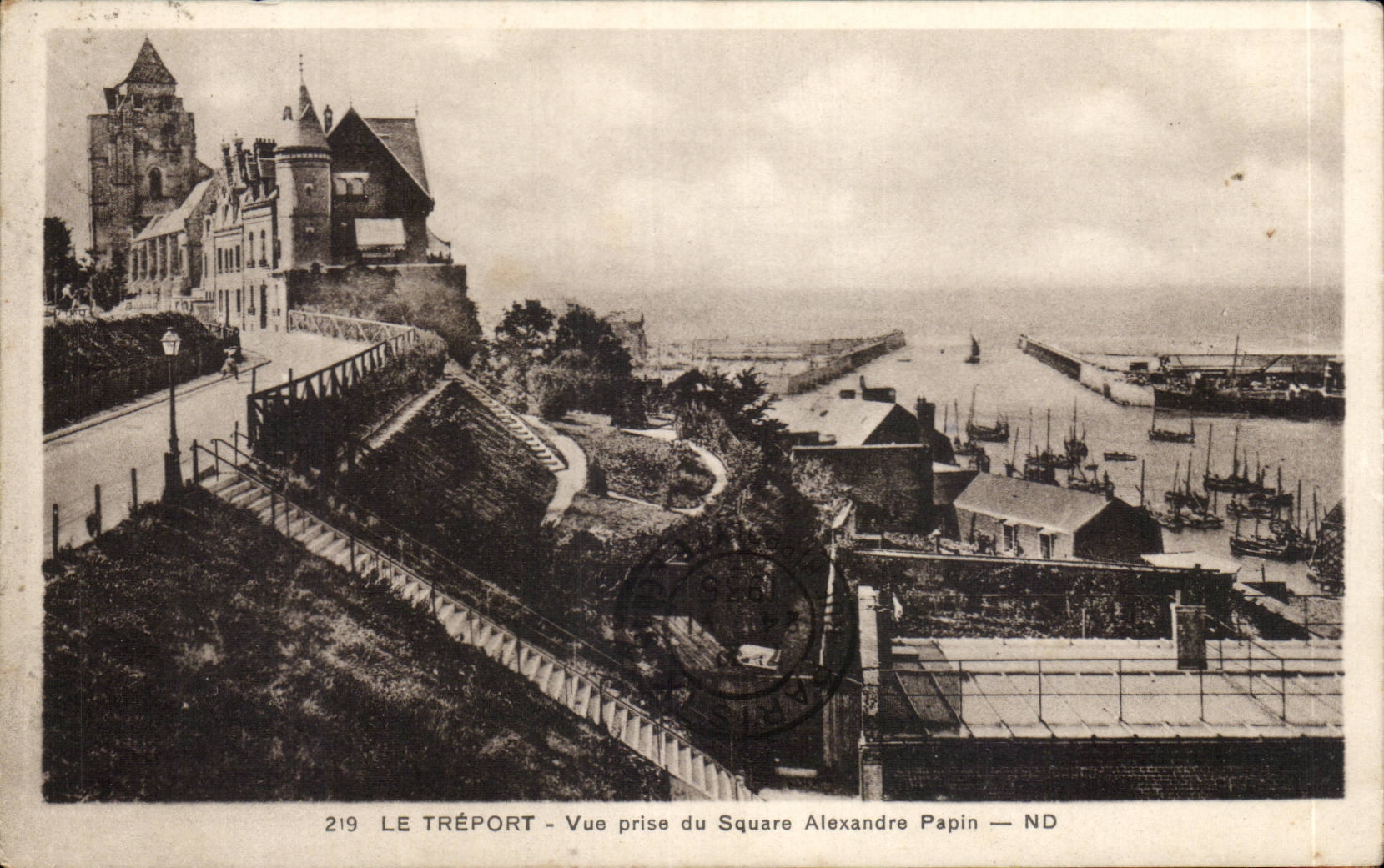CPA Treport gesehen vom allgemeinen Garten Alexandre Papin