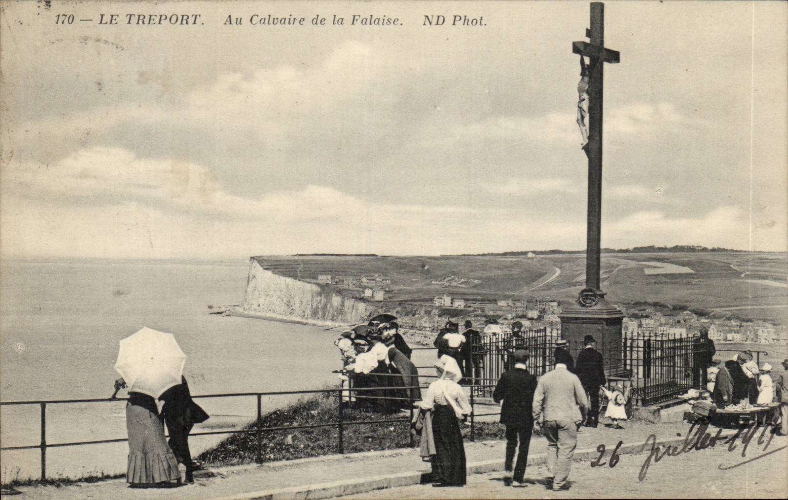 CPA Treport With das Martyrium der Klippe