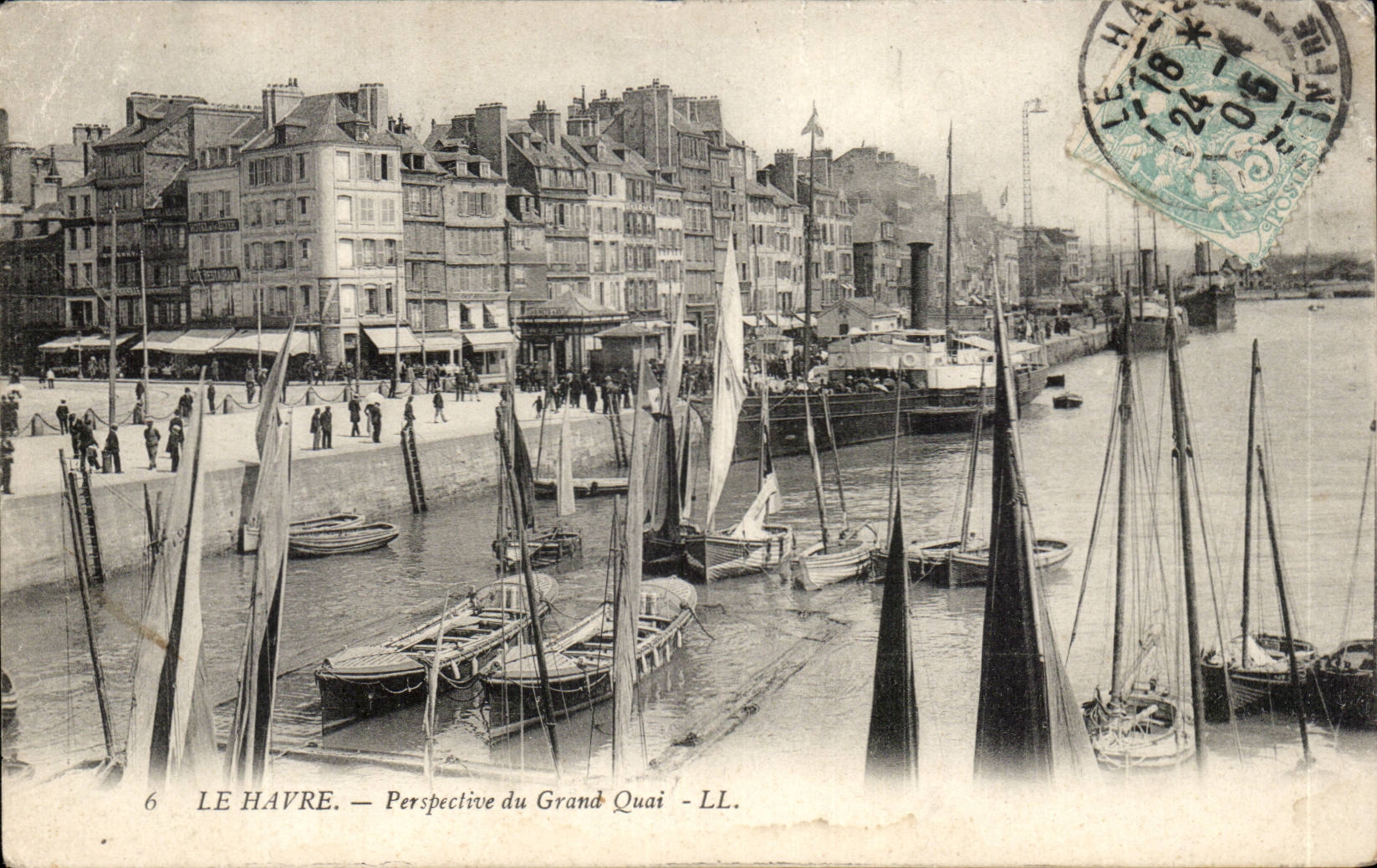 CPA Le Havre View of the large quay
