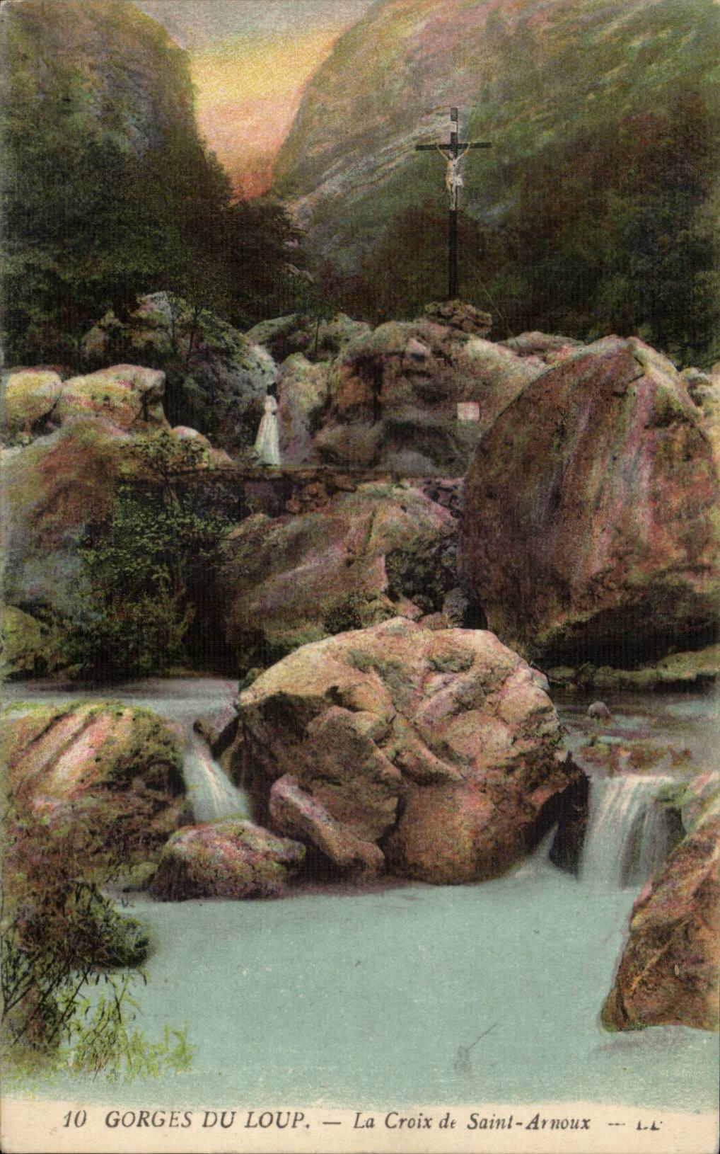 CPA Falle des Wolfs das Kreuz von Saint Arnoux
