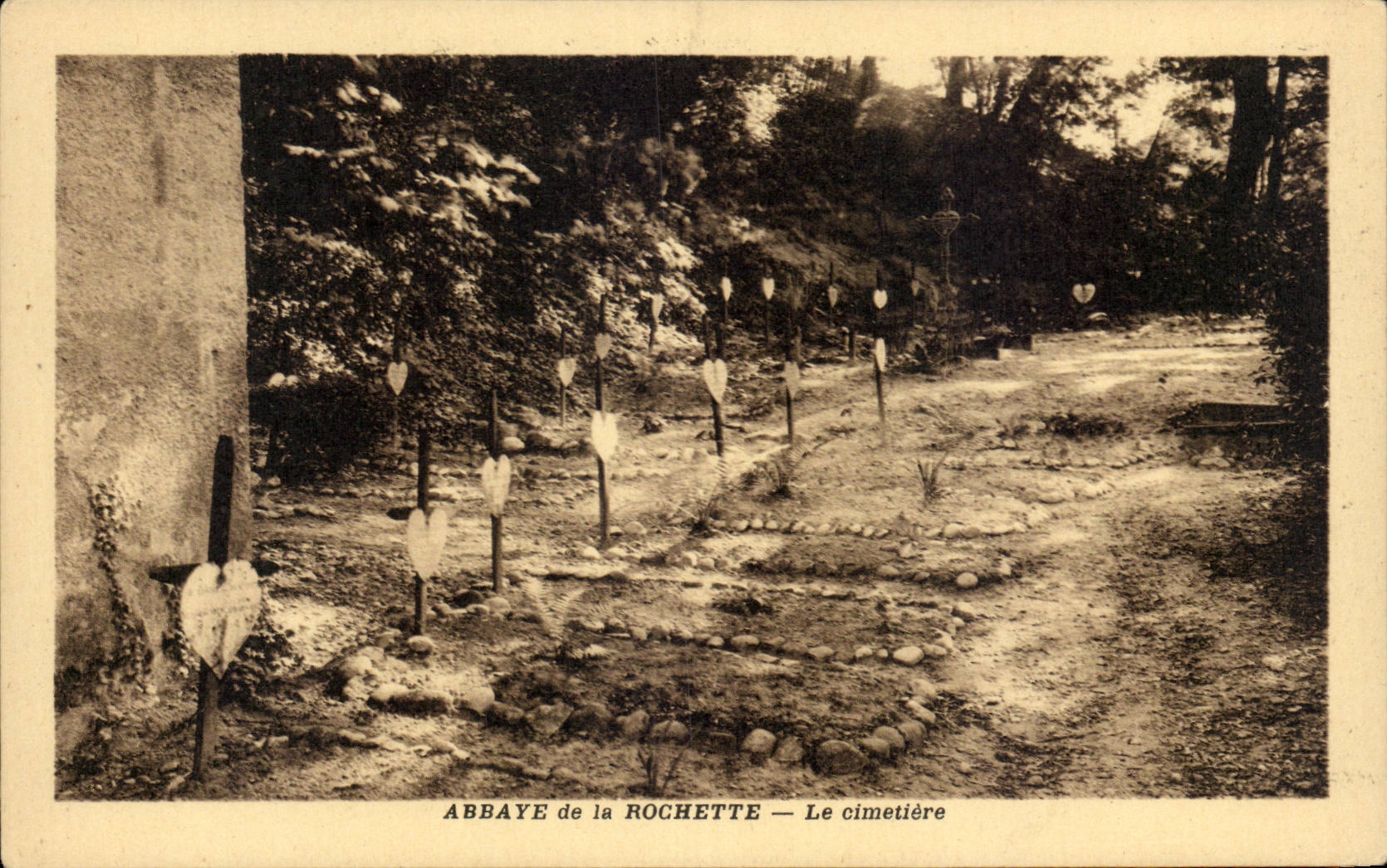 CPA Abbey of Rochette the cemetery