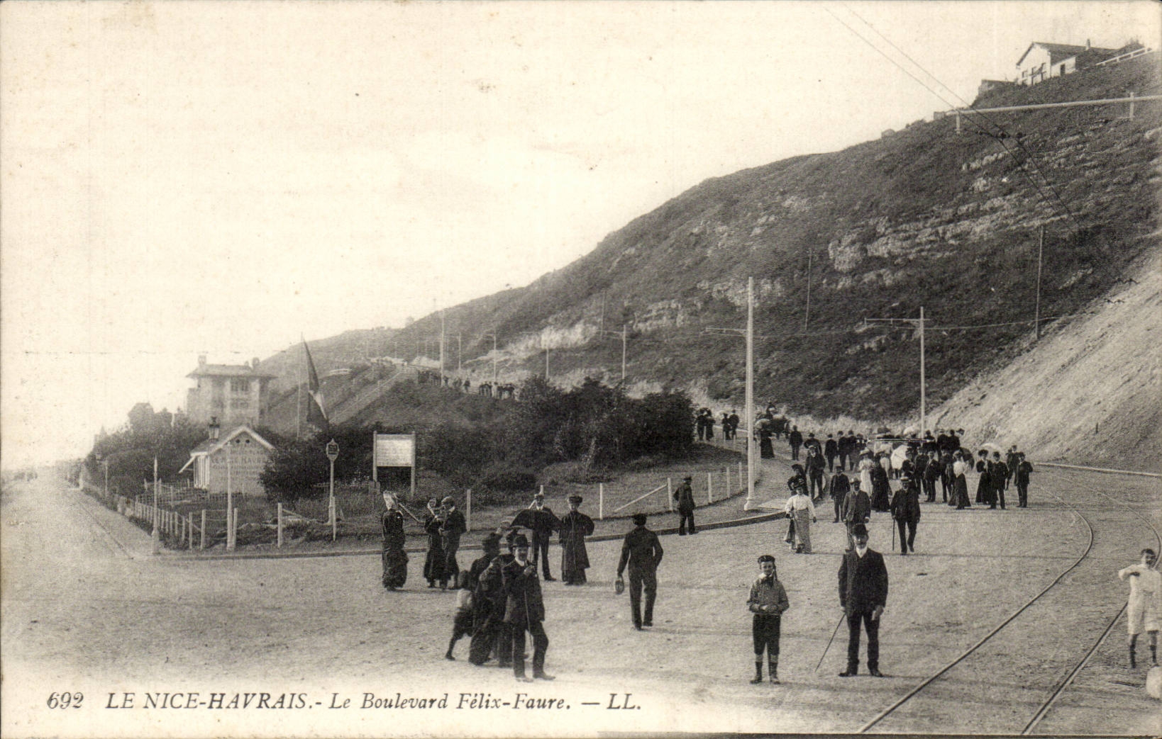 Le Havre-geburtiges CPA Nizza die Prachtstrasse Felix Faure